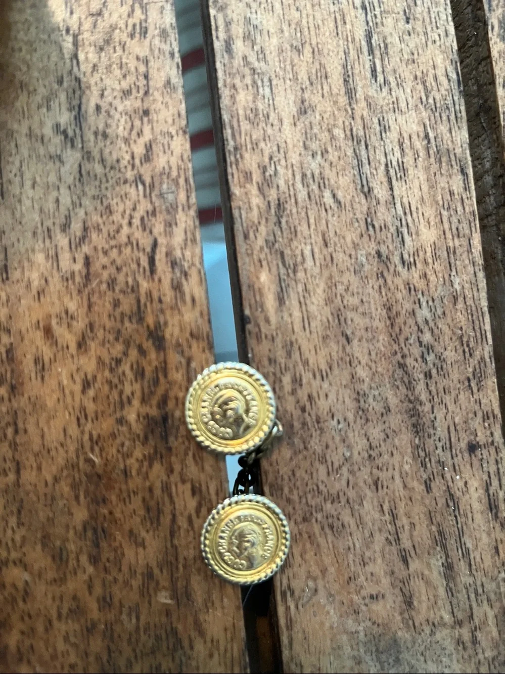Pair of Vintage Coco Chanel French cuff links all original